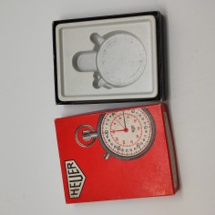 Scatola per cronografo Heuer 8,5x11 cm, vuoto. Ingrigito 2