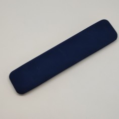 Cofanetto per orologio Gander rivestito in tessuto blu, elegante. Buono 2