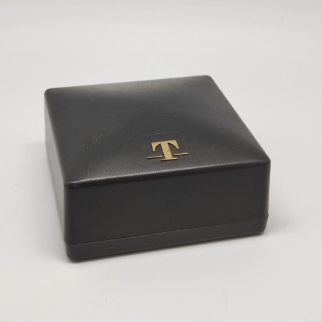 Cofanetto per orologi Tissot grigio in plastica. Lievi graffi esterni