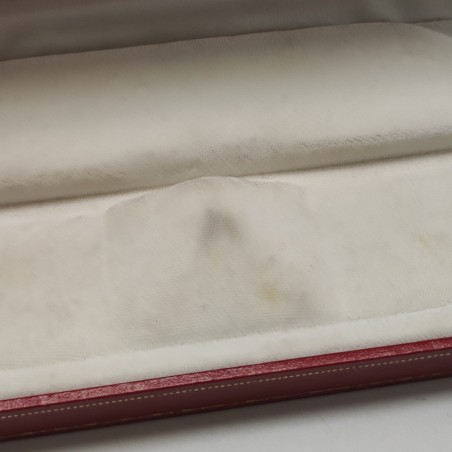 Cofanetto per occhiali Cartier con lievi macchie esterne e ingiallimento