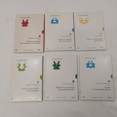 Lotto di 20 libri e 6 DVD di psicoanalisi e psicologia (Freud/Adler)