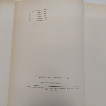 Volume Le mie gioie terribili 2 anni dopo, Enzo Ferrari, Cappelli Editore, 1966