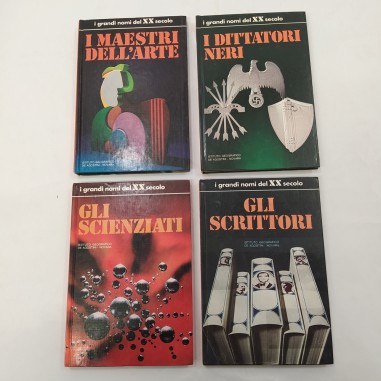 Lotto di 4 libri della collana "I grandi nomi del XX secolo", De Agostini, 1970