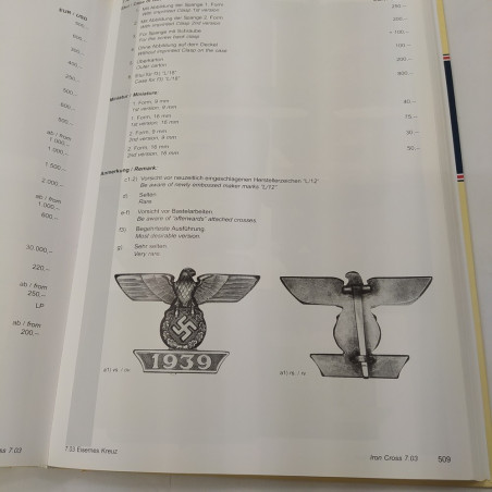 Guida ai prezzi Ordini e decorazioni Germania 1871/1945, tedesco e inglese