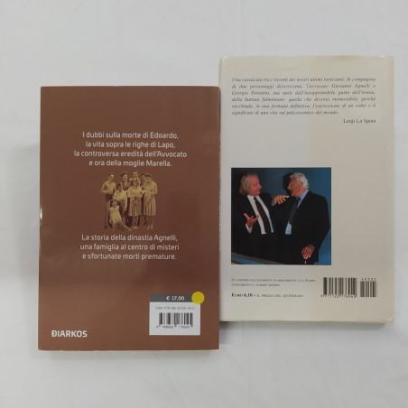 Lotto di 2 libri su Agnelli di Forattini e Parisi, anni 2000. Buone condizioni