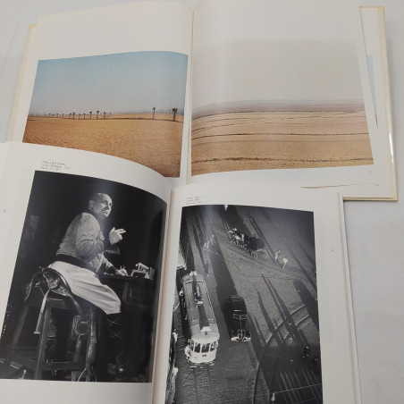 Lotto di 2 libri di Franco Fontana e Enzo Biagi, 1991/1977. Sbucciature