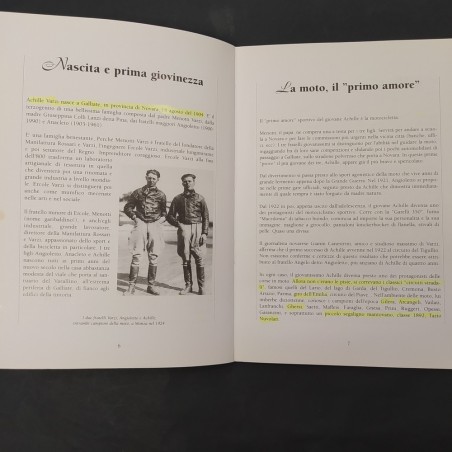 Volume Achille Varzi Mito e leggenda, Quaderni novaresi, Gianfranco Capra, 1998