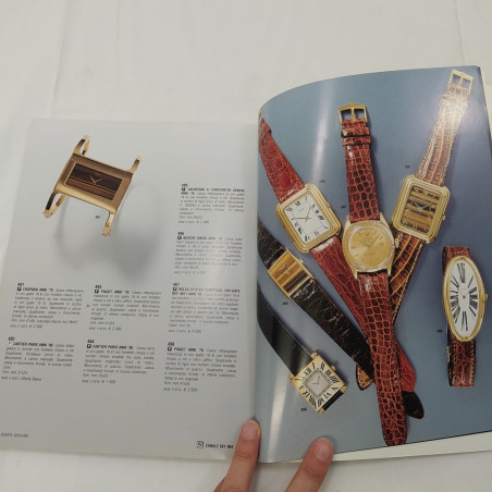 Catalogo d'asta Meeting Art di orologi moderni e d'epoca, 2005. Sbucciature