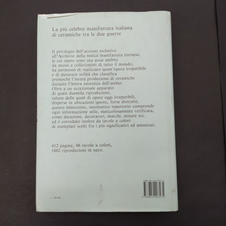 Volume Le Ceramiche Lenci 1928-1964, A. Panzetta, 1992. Macchie e graffi