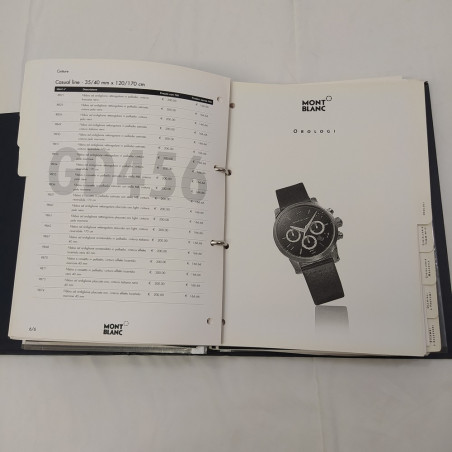 Catalogo accessori Montblanc 2007 in raccoglitore ad anelli. Polvere