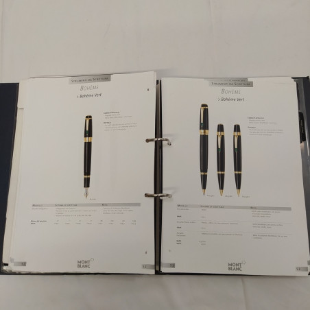 Catalogo accessori Montblanc 2007 in raccoglitore ad anelli. Polvere