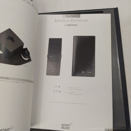 Catalogo accessori Montblanc 2007 in raccoglitore ad anelli. Polvere