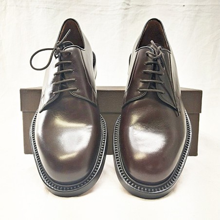 Scarpe eleganti uomo B. Cavalli vitello marrone scuro nuove n° 43,5