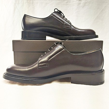 Scarpe eleganti uomo B. Cavalli vitello marrone scuro nuove n° 43,5