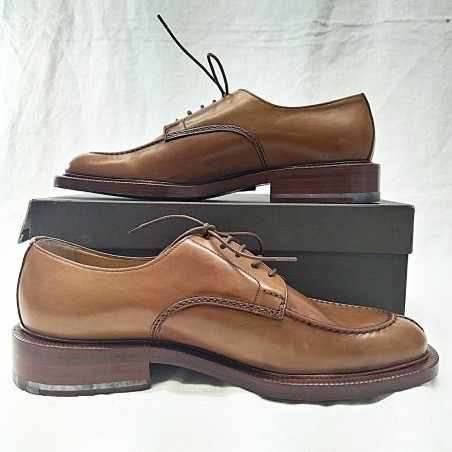 Scarpe uomo B. Cavalli marrone chiaro cuciture a vista nuove n° 43,5