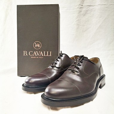 Scarpe eleganti uomo B. Cavalli n° 43,5 nuove vitello testa di moro