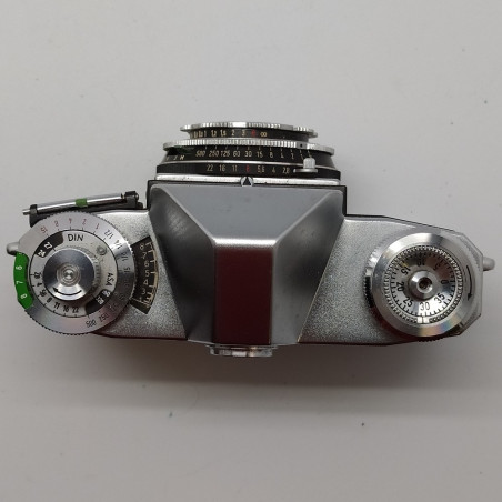Macchina fotografica Zeiss Contaflex con obiettivo Tessar 1:2,8 - F＝45mm, fodero