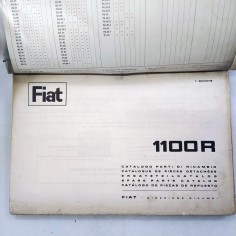 Raccoglitore Catalogo parti di ricambio Fiat 1100R. Impolverato e macchiato 2