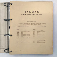 Jaguar Spare parts catalogue - Raccoglitore parti di ricambio 1965. Polvere 2