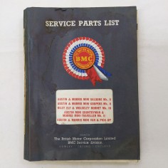 Service parts list - Parti di ricambio Austin & Morris in inglese. Mediocre