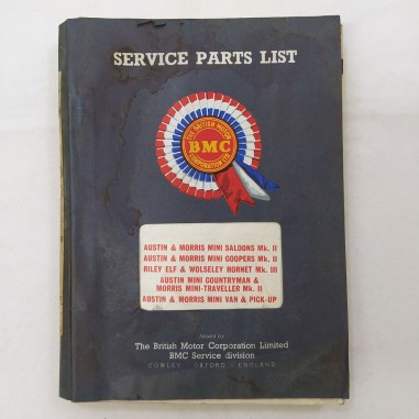 Service parts list - Parti di ricambio Austin & Morris in inglese. Mediocre