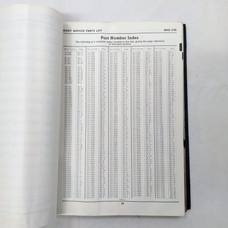 Service parts list - Parti di ricambio Austin & Morris in inglese. Mediocre