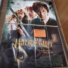 Manifesto originale Harry Potter e la camera dei segreti 2002 Due fogli, segn... 2