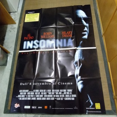 Manifesto originale Insomnia 2002 Due fogli, segni di scotch strappi e mancan...