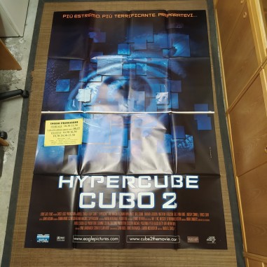 Manifesto originale Hypercube – Il cubo 2 2003 Due fogli, segni di scotch...