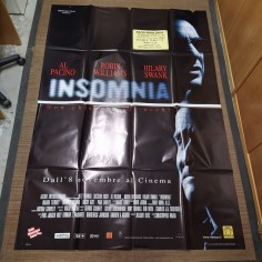 Manifesto originale Insomnia 2002 Due fogli, segni di scotch, strappi e parti... 2