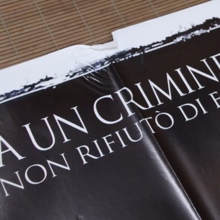 Manifesto originale 24ore 2002 Due fogli, segni di scotch, strappi....