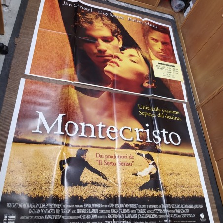 Manifesto originale Montecristo 2002 Due fogli, segni di scotch...