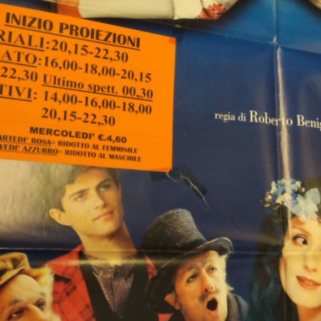 Manifesto originale Pinocchio 2002 Due fogli, segni di scotch Piccolo strappo...