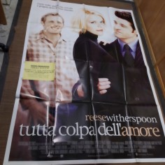 Manifesto originale Tutta colpa dell’amore 2002 Due fogli uniti con lo scotch... 2