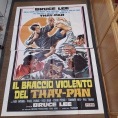 Manifesto originale Il braccio violento del Thay-Pan 1978 Due fogli... 2