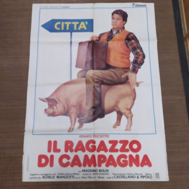 Manifesto originale Il ragazzo di campagna 1984 Pieghe e piccoli strappi...