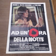 Manifesto originale Ad un’ora della notte 1973 Pieghe e piccoli strappi e mac... 2