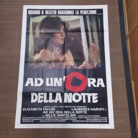 Manifesto originale Ad un’ora della notte 1973 Pieghe e piccoli strappi e mac...