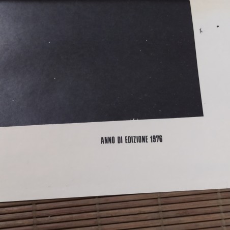 Manifesto originale Inhibition 1976 Forellini di affissione. Due fogli. Macch...