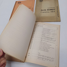 Lotto di 4 libretti Alfa Romeo modelli vari, anni '70. Macchie 2