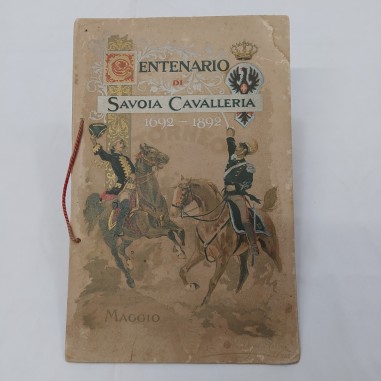 Opuscolo Programma del torneo per il Centenario di Savoia cavalleria 1692-1892