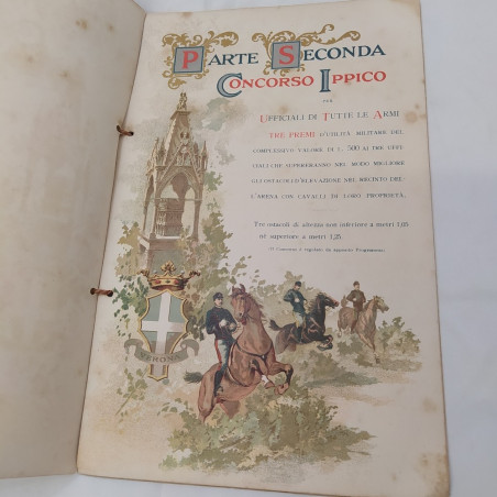 Opuscolo Programma del torneo per il Centenario di Savoia cavalleria 1692-1892