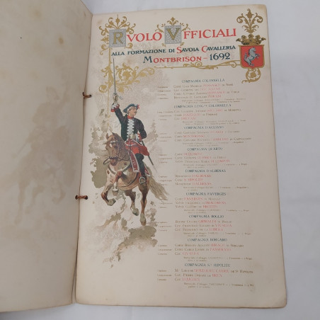 Opuscolo Programma del torneo per il Centenario di Savoia cavalleria 1692-1892