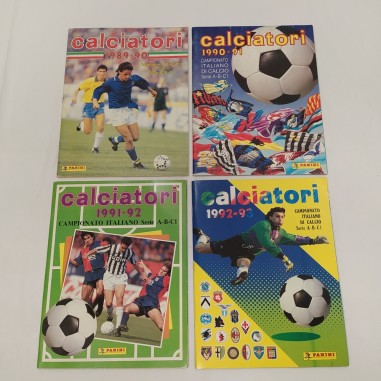 Lotto di 4 album figurine calciatori Panini dal 1989 al '93 nuovi