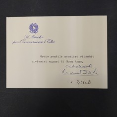 Lettera Ministero per il commercio con l'estero Rinaldo Ossola a Montanelli 1977 2