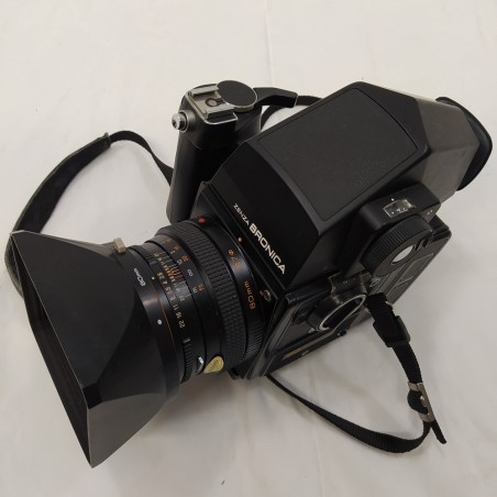 Macchina fotografica Zenza Bronica 6x6 SQ + 80:2,8 pentaprisma, esposimetro