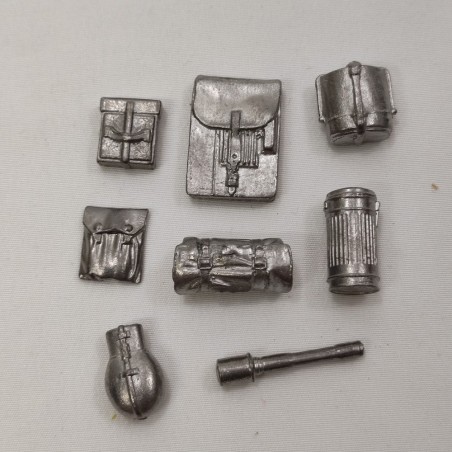 Accessori in piombo tedeschi II guerra mondiale sc. 1/16