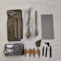 Lanciarazzi controcarro tedesco Panzerfaust + borraccia e mani ricambi sc. 1/6 2