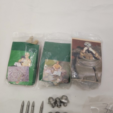 Accessori in piomboo scala 1/16 busti teste Usa Tedeschi Urss