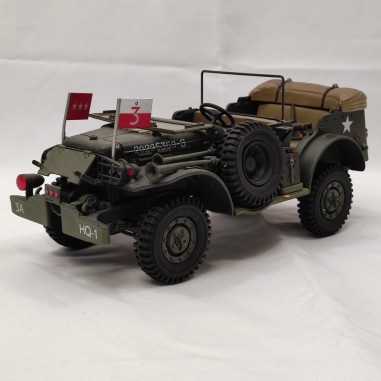 Dodge Command Car Army WWII Generale Patton con insegne comando II armata 1/18